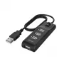 Hama 00200118 USB 2.0 centrmezgls 3 porti 480 Mbit/s Melns
