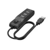 Hama 00200118 USB 2.0 centrmezgls 3 porti 480 Mbit/s Melns