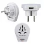 Hama World to Europe USB barošanas adapteris Universāls Balts