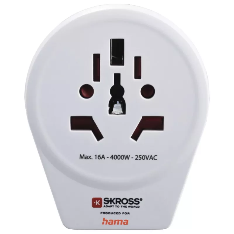 Hama World to Europe USB barošanas adapteris Universāls Balts