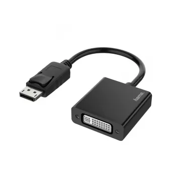 Hama 00200336 video kabeļa adapteris DisplayPort–DVI-I melns