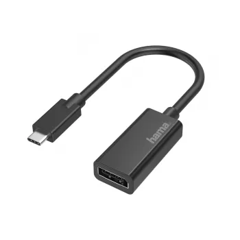 Hama 00200314 video kabeļa adapteris USB Type-C – DisplayPort melns