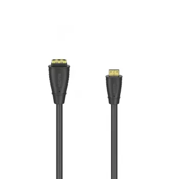 Hama 00205167 HDMI kabelis 0.1 m Mini HDMI Type C (vīrišķais) uz HDMI Type A (sieviešu) Melns