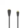 Hama 00205167 HDMI kabelis 0.1 m Mini HDMI Type C (vīrišķais) uz HDMI Type A (sieviešu) Melns