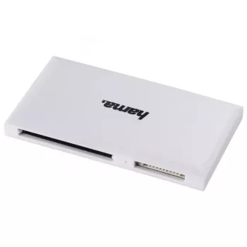 Hama USB 3.0 Multi-Caršu Lasītājs, SD/microSD/CF/MS, balts