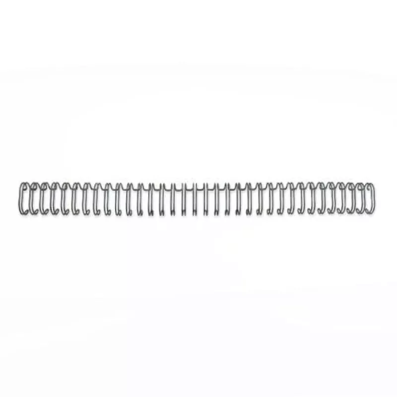 GBC Wire spines 3:1 NO6 9.5mm A4, Melni, Metāla, 3 loksnes, 9.5 mm, 320 mm