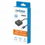 Manhattan USB-A uz HDMI kabelis, 1080p@60Hz, pārveido USB 3.2 Gen1 signālu uz HDMI, 15cm, Melns, Vīrietis-Sieviete, Trīs gadu garantija