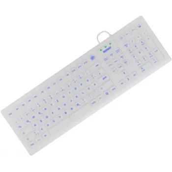 KeySonic KSK-8031INEL-Wh (DE) industriālā tastatūra USB QWERTZ balta