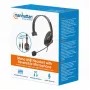 Manhattan Mono Over-Ear Headset (USB) ar reversējamu mikrofonu