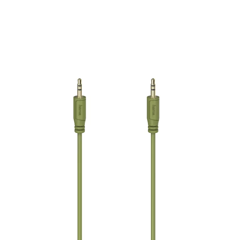 Hama Flexi-Slim audio kabelis 0,75 m 3,5mm Zaļš Vīrietis-Vīrietis