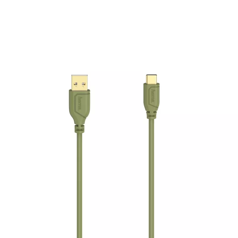 Hama Flexi-Slim USB kabelis USB 2.0 0,75 m USB C USB A Zaļš