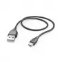 Hama 00201586 USB kabelis USB 2.0 1.5 m Micro-USB A USB A Melns