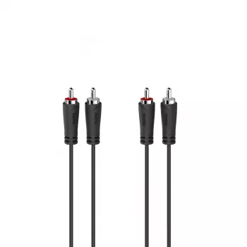 Hama 00205258 audio kabelis 3 m 2 x RCA Melns