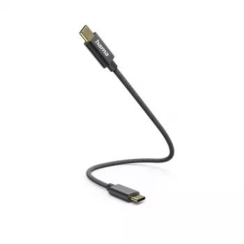 Hama 00201604 USB kabelis USB 2.0 0.2 m USB-C Melns
