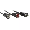Hama 00205111 audio kabelis 3 m 3.5mm līdz 2 x RCA melns