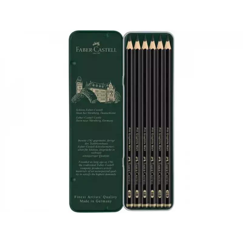 Faber-Castell 115207 Grafīta zīmuļu komplekts, melns, 5 gab.