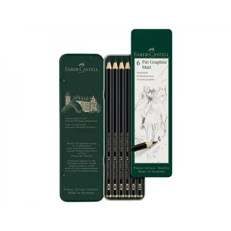 Faber-Castell 115207 Grafīta zīmuļu komplekts, melns, 5 gab.