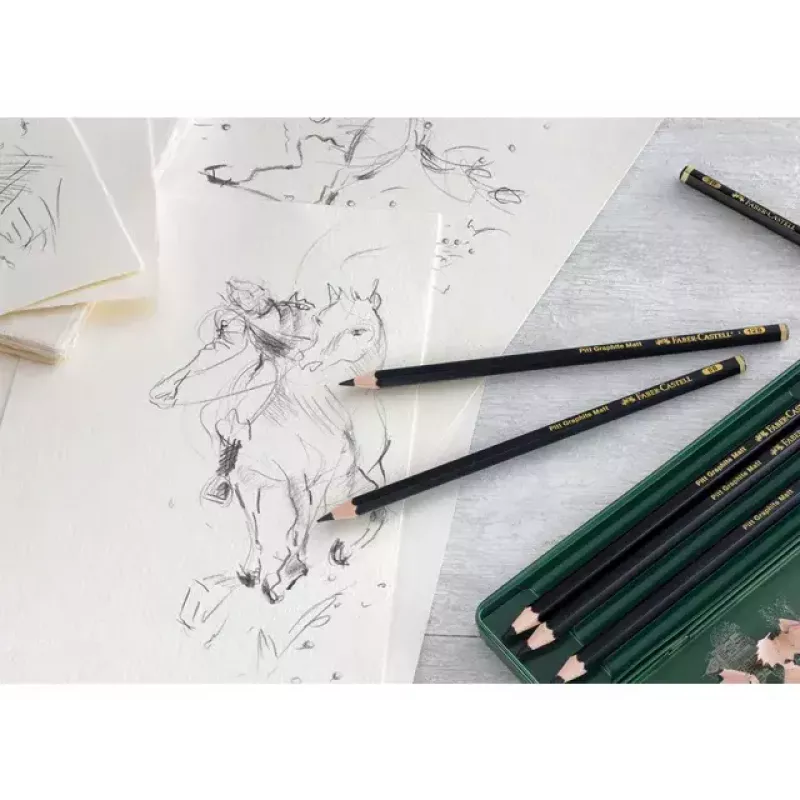 Faber-Castell 115207 Grafīta zīmuļu komplekts, melns, 5 gab.