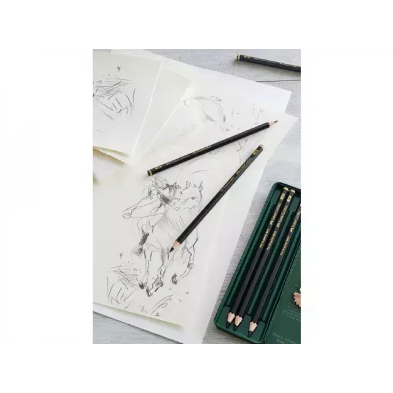 Faber-Castell 115207 Grafīta zīmuļu komplekts, melns, 5 gab.