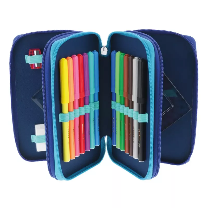 Herlitz TriCase Dip Dye 31 gab. Zils Tirkīzs Poliesters 190x115x70 mm