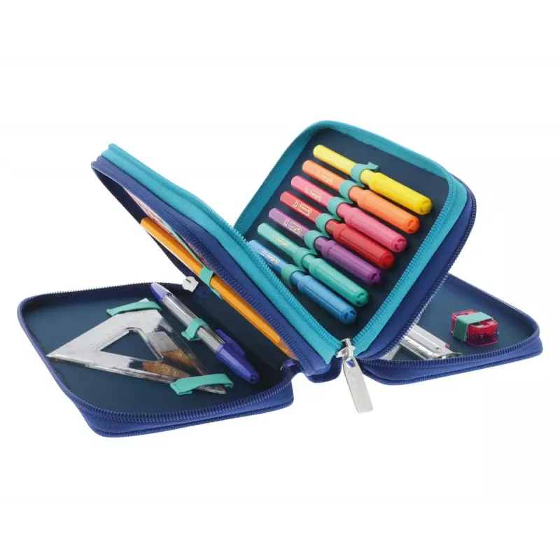 Herlitz TriCase Dip Dye 31 gab. Zils Tirkīzs Poliesters 190x115x70 mm