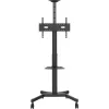 Vision X-Series VFM-F21 augstuma regulējami displeja ratiņi, 31-80 collas, līdz 50 kg, melnā krāsā