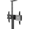 Vision X-Series VFM-F21 augstuma regulējami displeja ratiņi, 31-80 collas, līdz 50 kg, melnā krāsā