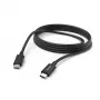 Hama uzlādes kabelis, USB-C – USB-C, 3 m, melns