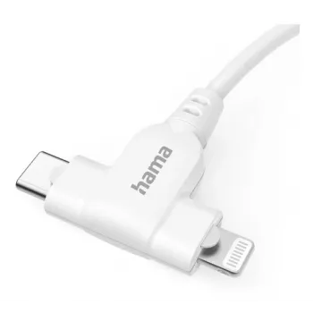 Hama 00201722 USB kabelis USB 2.0 1.5 m USB C USB C/Lightning Balts