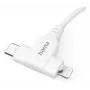 Hama 00201722 USB kabelis USB 2.0 1.5 m USB C USB C/Lightning Balts