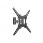 Equip 23-55 collu pilnās kustības TV sienas kronšteins, 100 x 100 mm, 400 x 400 mm, -8 - 5°, -90 - 90°, nerūsējošais tērauds, melns