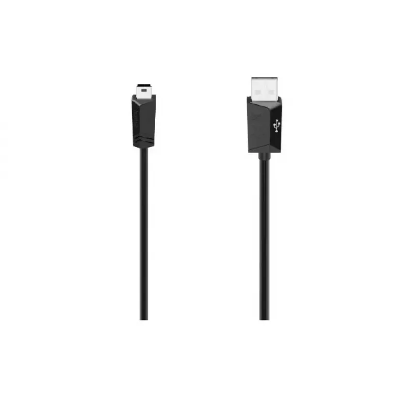 Hama 00074260 USB kabelis USB 2.0 1.5 m USB A Mini-USB B Melns