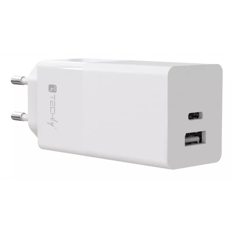 Techly IPW-PD100W-WH mobilais lādētājs Power bank, Viedtālrunis, Planšete, Universāls Balts AC Ātrā uzlāde Iekštelpām