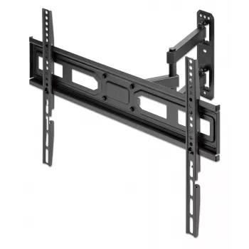 Manhattan Pilnās kustības sienas stiprinājums TV un monitoriem, 32-65 collas, VESA 100x100-600x400mm, līdz 35kg, melns