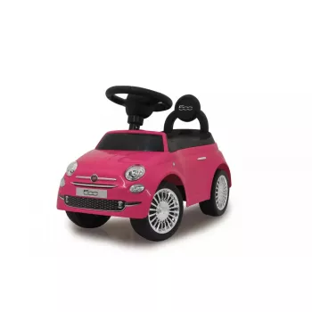 Braucamā mašīna Jamara Fiat 500 stumjamā tipa 4 riteņi Melns Rozā