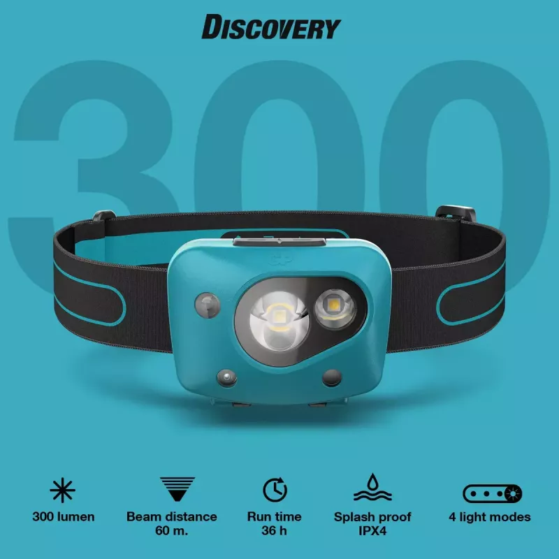 Galvaslampa GP Lighting Discovery Teal LED 300 lm IPX4