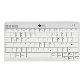 BakkerElkhuizen UltraBoard 950 V2 Wireless UK Qwerty, Tenkeyless, Vadu un bezvadu, USB + Bluetooth, Šķērveida slēdzis, QWERTY, Tumši pelēks, Gaiši pelēks