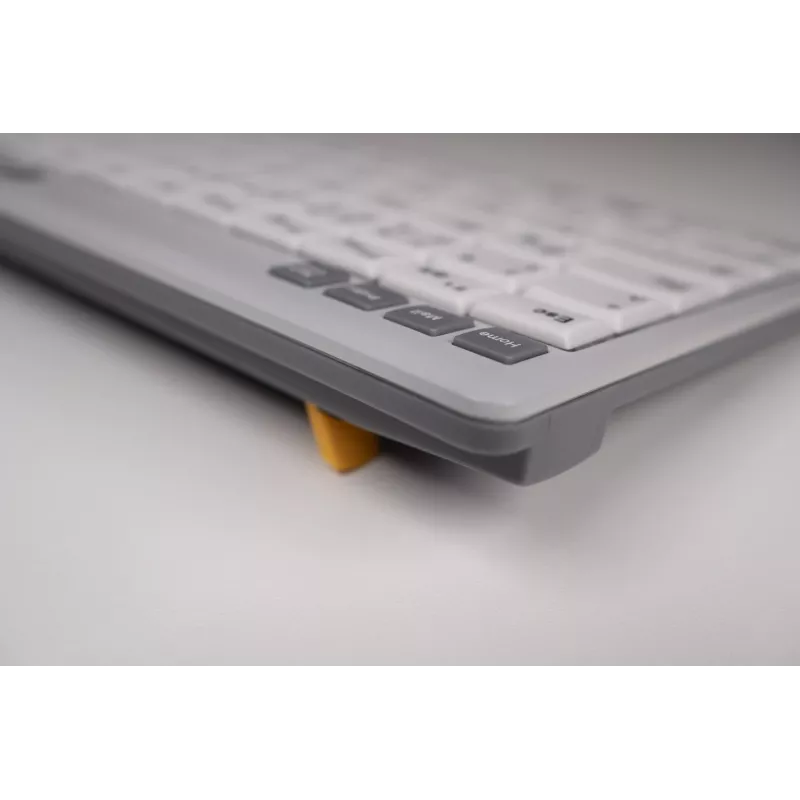 BakkerElkhuizen UltraBoard 950 V2 Wireless UK Qwerty, Tenkeyless, Vadu un bezvadu, USB + Bluetooth, Šķērveida slēdzis, QWERTY, Tumši pelēks, Gaiši pelēks