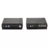 Lindy 140m Cat.6 DVI-D, USB, Audio un RS-232 KVM pagarinātājs, raidītājs un uztvērējs, vadu, 140 m, Cat6, 60 Hz, Melns