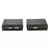 Lindy 140m Cat.6 DVI-D, USB, Audio un RS-232 KVM pagarinātājs, raidītājs un uztvērējs, vadu, 140 m, Cat6, 60 Hz, Melns