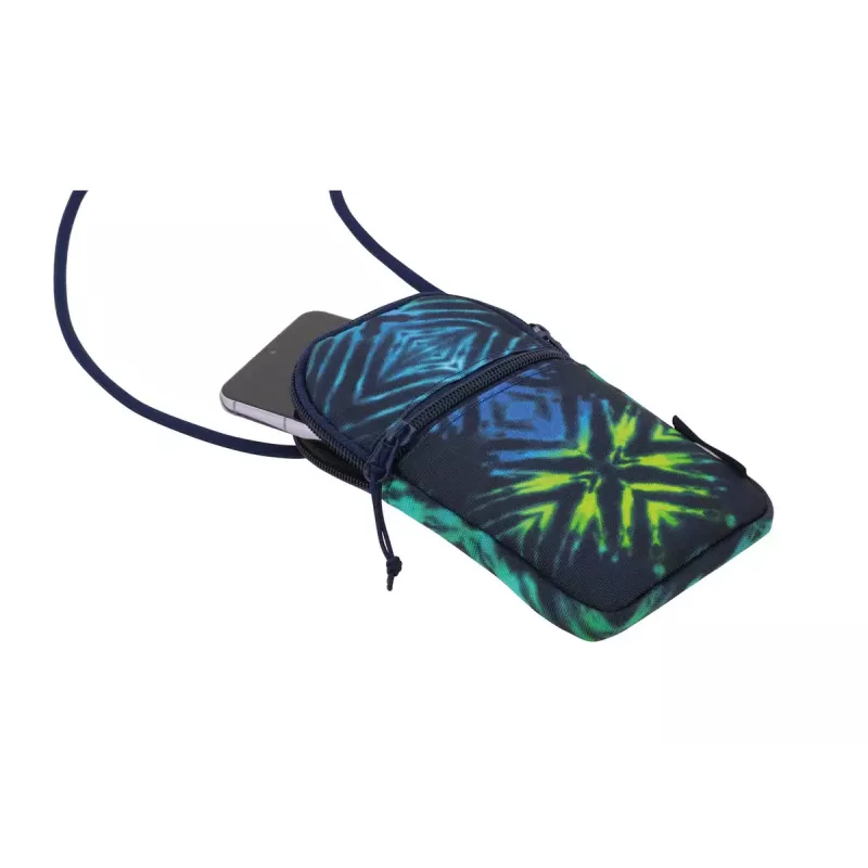 Sleeve maciņš Herlitz New Batik mobilajam telefonam universāls Melns Zils Zaļš