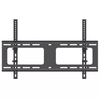 Manhattan sienas stiprinājums televizoriem un monitoriem (ar slīpumu), 37–65 collu ekrāniem, VESA 200x200–600x400 mm, līdz 80 kg, melns