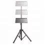 Manhattan Tripod Grīdas Statīvs TV/Monitoram/Projektoram/Portatīvajam Datoram, 13 inch–32 inch, VESA 75x75 un 100x100 mm, līdz 15 kg, Melns