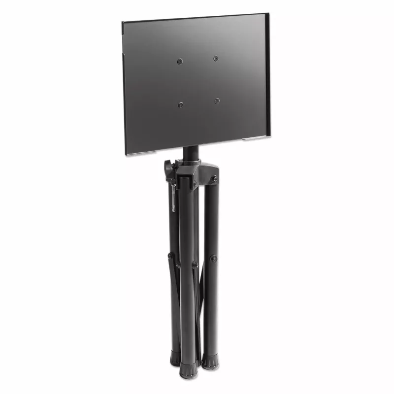 Manhattan Tripod Grīdas Statīvs TV/Monitoram/Projektoram/Portatīvajam Datoram, 13 inch–32 inch, VESA 75x75 un 100x100 mm, līdz 15 kg, Melns
