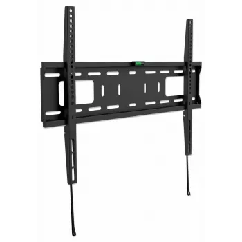 Manhattan fiksētais sienas stiprinājums TV un monitoriem 37 inch–65 inch, VESA 200x200–600x400mm, līdz 50kg, melns