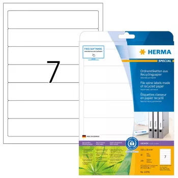 Pašlīmējošā printera etiķete HERMA 10745 Balta 19,2x3,8 cm 140 etiķetes