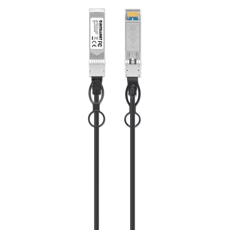 Intellinet 0,5m 10G SFP+ Pasīvais Tiešā Pievienojuma Vara Twinax Kabelis 30AWG MSA SFP-H10GB-CU50CM saderīgs