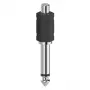 Hama 00205188 dzimuma pārveidotājs RCA uz 6.3 mm, melns/sudrabs