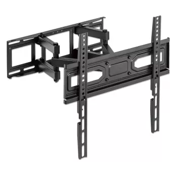 Manhattan pilnas kustības sienas stiprinājums TV un monitoriem, 32 inch–55 inch, VESA 100x100–400x400, melns