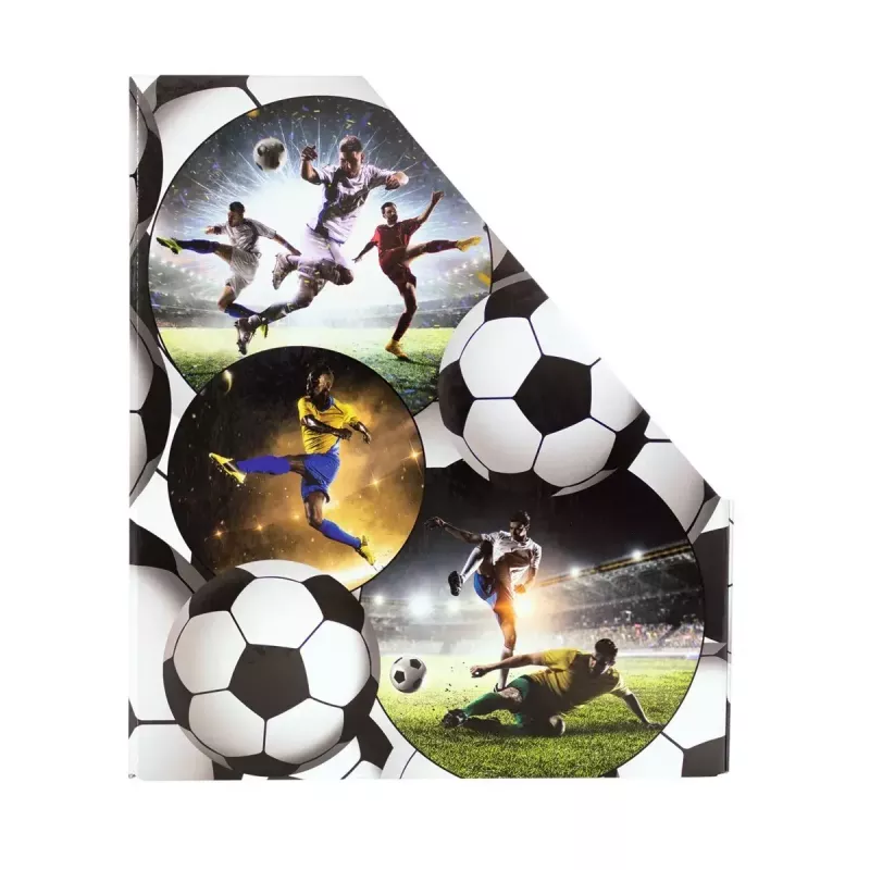 Žurnālu statīvs Herma A4 Football 19716, izturīgs dizains ar futbola tēmu
